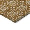 Homeroots 9' X 12' Copper And Beige Floral Washable Indoor Outdoor Area Rug 595983 - alternate 3