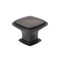 Richelieu Charlemagne Collection 1 1/4-inch (31 mm) Brushed Oil-Rubbed Bronze Transitional Square Cabinet Knob BP81091BORB - alternate 1