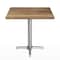 Flash Furniture Commercial All-Weather 24x30 Natural HPL Tabletop with Silver X Base ST-REC2430-NAT-T2222S-GG - alternate 2