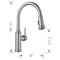 Blanco Empressa Pull Down 1.5 gpm, Stainless 442500 - alternate 3