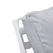 Leisuremod Walbrooke Modern Outdoor Patio Loveseat, White Aluminum Frame and Removable Cushions, Light Grey WW-57-27LGR - alternate 3