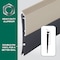 M-D Building Products 36 in. Satin Nickel Aluminum and Vinyl Heavy-duty Screw-on Door Sweep 48996 - alternate 2