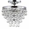 Jonathan Y Toronto 13 in. Metal/Crystal LED Flush Mount, Chrome JYL9029B - alternate 5