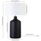 Homeroots 29" Black Ceramic Table Lamp With White Drum Shade 524283 - alternate 2