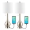 Jonathan Y Tyler 24" Modern Classic Gourd Iron LED Table Lamp w/ Pull-Chain w/ Dual USB Charging Port, Nick, 2PK JYL1127B-SET2 - alternate 3