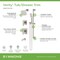 Symmons Verity HydroMersion Double Handle Tub and Shower Trim Kit with Hand Spray (Valve Not Included) 4996STN15TRM - alternate 2