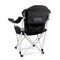 Picnic Time Family Of Brands NCAA TCU Horned Frogs Reclining Camp Chair - Beach Chair for AdultsBlack with Gray Accents 803-00-175-844-0 - alternate 1