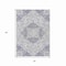 Homeroots 3' X 5' Lavender And Ivory Medallion Washable Indoor Outdoor Area Rug 617461 - alternate 2
