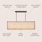 Jonathan Y Cole 42" 4-Light Minimalist Industrial Rectangular Linen Iron Linear LED Pendant, Oil Rubbed Bronze/B JYL1312A - alternate 6
