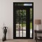 Vdomdoors Front Exterior Prehung Metal-Plastic Door Clear Glass / MANUX 8355 Matte Black / Office Commercial MANUX8355EXD-BLK-W36+14xH80+14-LH-I - alternate 2