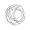 Homeroots 20" X 20" Black Abstract Metal Circle Hanging Dimensional Sculpture 634047 - alternate 3