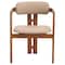 Leisuremod Velo Series Modern Dining Chair in Dark Natural Wood with Taupe Seat, 2PK VCA-51DTP-2 - alternate 5