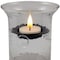 Homeroots 4" Clear Glass Tabletop Hurricane Candle Holder With Candle 483924 - alternate 3