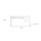 Homeroots 60" White Computer Desk With Two Drawers 489929 - alternate 4