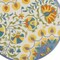 Homeroots 4' Ivory Blue Yellow And Orange Round Floral Indoor Outdoor Area Rug 546811 - alternate 4