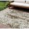 Homeroots 10' X 14' Brown And Ivory Abstract Washable Indoor Outdoor Area Rug 612610 - alternate 1