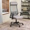 Leisuremod Dale Mesh Office Chair - Ergonomic Adjustable Desk Chair with Headrest & Armrests DO56LGR - alternate 3