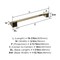 Amerock Blackrock Golden Champagne Contemporary 18 in 457 mm Towel Bar BH36003BBZ - alternate 2