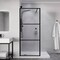 Anzzi 34 in. x 78 in. Fixed Frameless Shower Door in Matte Black w/ Tsunami Guard Tempered Clear Glass SD-AZFL06002MB - alternate 5