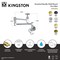 Kingston Brass Wall Mount Pot Filler Faucet with Knurled Handle, Matte Black KS5100RKX - alternate 2