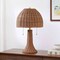 Jonathan Y Joanie 22" Bohemian Rustic Woven Rattan LED Table Lamp w/ Double Pull Chains, Dark Brown/Brass Gold JYL4040C - alternate 2