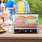 Vevor Electric 30 Hot Dog 11 Roller Grill Cooker Machine Backsplash Shelf 1650W SC-11XD - alternate 2