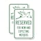 Signmission Reserved for New and Expecting Mothers, 12'' X 18'' 2 Signs, Heavy Gauge Aluminum, 2PK A-1218-2PACK-23195 - alternate 1