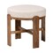 Baxton Studio Whitfield Round Fabric Ottoman Stool 270-14722-ZORO - alternate 1