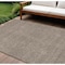 Homeroots 10' X 14' Brown And Beige Geometric Washable Indoor Outdoor Area Rug 595636 - alternate 1