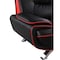 Homeroots 64in Black And Silver Faux Leather Loveseat 329456 - alternate 2