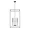 Z-Lite Gaultier Matte Black+Modern Gold 8 Light Chandelier 6100-44MB - alternate 4