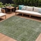 Homeroots 9' X 12' Green And Silver Medallion Washable Indoor Outdoor Area Rug 616434 - alternate 1