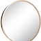 Homeroots 20" Gold Round Metal Framed Accent Mirror 691624 - alternate 2