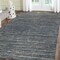 Homeroots 8' X 10' Gray and Blue Striped Stain Resistant Indoor Outdoor Area Rug 531662 - alternate 3