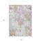 Homeroots 5' X 8' Ivory Light Purple And Gray Damask Washable Indoor Outdoor Area Rug 596388 - alternate 3