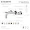 Kingston Brass Double-Handle Wall Mount Bathroom Faucet, Polished Nickel KS8126KL - alternate 2