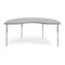 Flash Furniture Wren 72 in x 48 in Kidney Adjustable Height Activity Table, Thermal Laminate Top, Standard Legs, Gray XU-A4872-KIDNY-GRY-T-A-GG - alternate 5