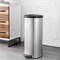 Happimess Oscar Round 8-Gallon Step-Open Trash Can with FREE Mini Trash Can, Platinum Silver HPM1003B - alternate 3