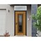 Vdomdoors Steel Door Ballucio 6644 Natural Oak Top Exterior Window Sidelite Entry Door Painted W36xH80+16 Rig BALLUCIO6644EXD-OAKW-W36xH80+16-RH-I - alternate 2