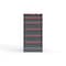 Strong Hold 6 drawer cabinet - (1x 5ft, 1x 7ft, 4x 9ft) - Red accents - Electronic Lock S3060-PPRAS-0601DS - alternate 1