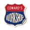 Signmission Edward's Workshop, 18 Inch X 18 Inch, Vinyl Decal SHI-D-18-489-EDWARD - alternate 1