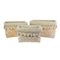 Homeroots Set of Three Beige And Natural Wicker With Fabric Liner Baskets, 3PK 521184 - alternate 3