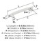 Amerock Willow 5-1/16 inch (128mm) Center-to-Center Polished Chrome Cabinet Pull, 10PK 10VMP3731126 - alternate 2