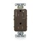 Leviton Dec Plus Dup 15A 125V TR 1Mrk-Ctrl Brn TDR15-S1 - alternate 1