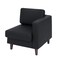 Flash Furniture HERCULES Artemis Black LeatherSoft Right Arm Reception Chair, 2 AC Outlets/1 USB/1 USB-C Ports ZB-8921C-RA-BLK-GG - alternate 1