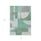 Homeroots 8' X 10' Green Sage And Gray Geometric Washable Indoor Outdoor Area Rug 617911 - alternate 5
