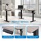 Osp Home Furnishings Primo 60in Sit/Stand, Grey / Black PMO6066-LG - alternate 4