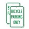 Signmission Bicycle Parking Only 2, 18'' X 24'' 2 Signs, Heavy Gauge Aluminum, 2PK A-1824-2PACK-25291 - alternate 1