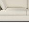 Homeroots 122" Cream Fabric Sofa With Brown Legs 641044 - alternate 3