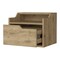 Homeroots 13" Beige Wood One Drawer Floating Nightstand 546198 - alternate 5